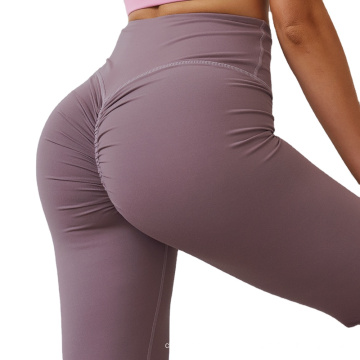 Sports activos sexy usan leggings de cintura alta, ejercicio de ejercicio de ejercicio yoga para mujer